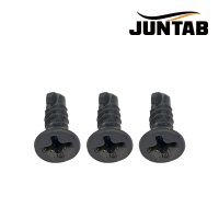 직결피스 철판피스 기리 납작 접시머리 나사 흑색 철 4.2x13mm