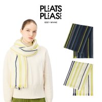 플리츠플리즈 THROUGH STRIPE SCARF 울스카프 머플러 2컬러 PP24AD221