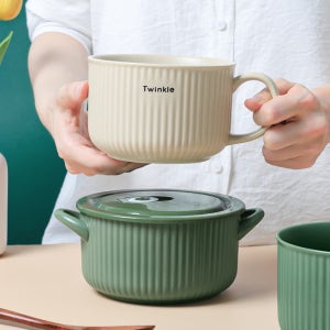 그레타 도자기 라면기 전자렌지 라면 그릇 용기