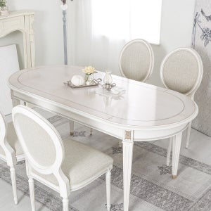 켈리 프렌치 수입 원목 6인용 엔틱 식탁 테이블 의자