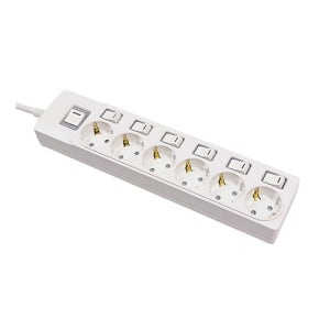 써보니)6구접지개별스위치멀티탭(2M/M-1362)