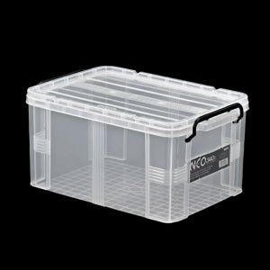 코멕스 네오박스 340 34L 정리 수납함 투명 상자 수납용 박스