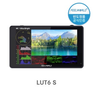 [프로모션] [국내인증 정품] [Feelworld] LUT6S 필월드 카메라 4K 프리뷰 모니터 6인치 3D LUT 터치스크린 HDMI/3G-SDI 2600NIT