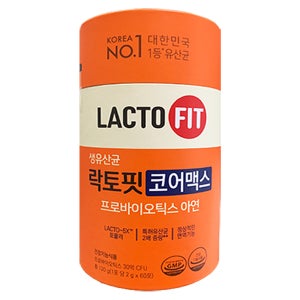 종근당건강 락토핏 코어맥스 생 유산균 프로바이오틱스 아연 홈쇼핑 60포, 1개