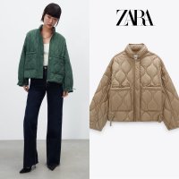 ZARA 물결 항아리 어니언 퀼팅 패딩 점퍼 자켓