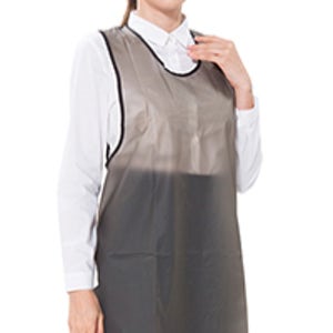 [애플가운] A-313 그레이 반투명 앞치마