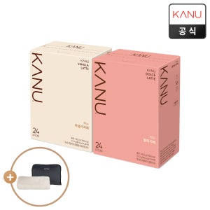 [와플담요 증정] 카누 스윗라떼 바닐라라떼 24개입+돌체라떼 24개입 외 2종