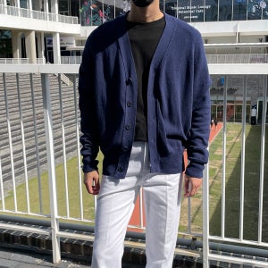 루남 오버코튼 나그랑 남자 니트가디건 - 5color