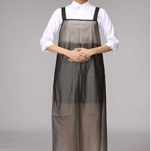 [애플가운] A-250 방수우레탄 검정끈 H앞치마 회색 대