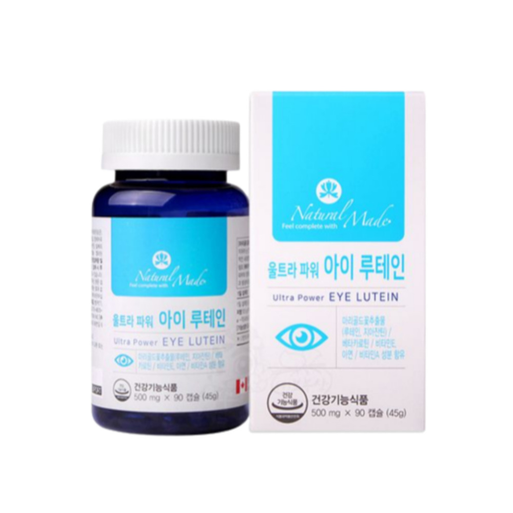 <b>네츄럴메이드 눈</b>건강 울트라 파워 EYE 루테인영양제 헤마토코쿠스 루테인지아잔틴 1통