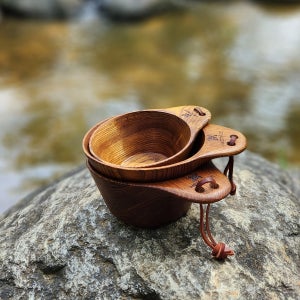 물푸레나무 원목 시에라컵 캠핑 막걸리 잔 우드 술잔