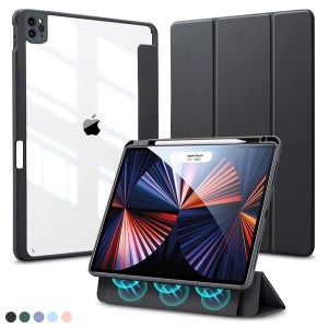 아이패드 미니5세대 7.9인치 탈부착 스마트커버 펜홀더 스탠딩 투명 가죽 태블릿 케이스