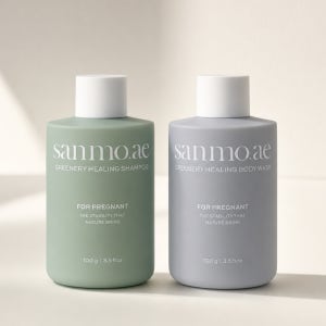 산모애 임산부샴푸 임산부바디워시 어메니티 2종세트 (샴푸 100g + 바디워시 100g)
