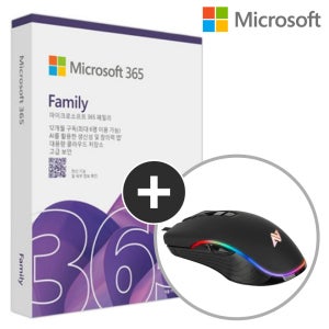 마이크로소프트 MS 오피스 365 패밀리 Office Family 코파일럿 / PKC 제품키 MS365 정품 인증점 윈용 맥용 엑셀
