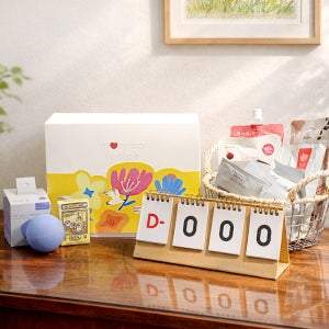 [임신축하] 맘마레시피 토닥토닥 선물박스 임밍아웃 엄마 건강 산모 임산부 100일달력 마사지볼 등 산몰를 위한 선물