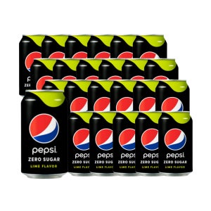 롯데칠성음료 펩시제로슈거 라임향 콜라 355ml x24캔 뚱캔 탄산 캔음료