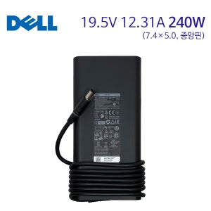 DELL 19.5V 12.31A 240W ADP-240EB D 정품 어댑터 케이블 충전기