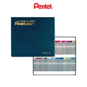펜텔 오일파스텔 50색 - 전문가용