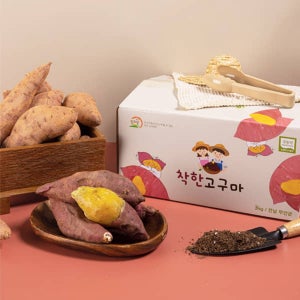 26년 수확한 무농약 햇꿀고구마 3/5kg [착한고구마]