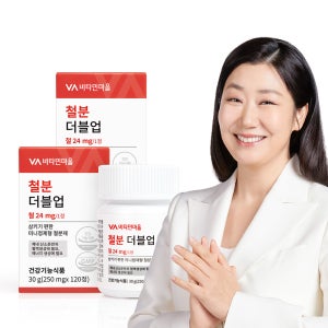 [8개월분] 비타민마을 철분 더블업 미니 정제형 철분제 120정, 2개