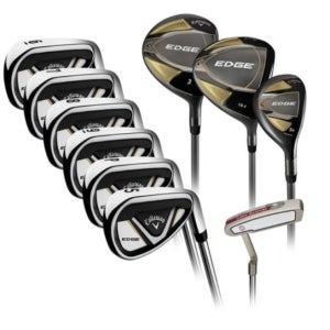 재고확보 캘러웨이 Edge 남성 골프클럽10 골프채세트 골드색