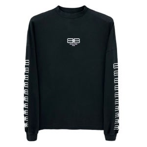발렌시아가 BB 파리 아이콘 오버핏 긴팔 티셔츠 699191