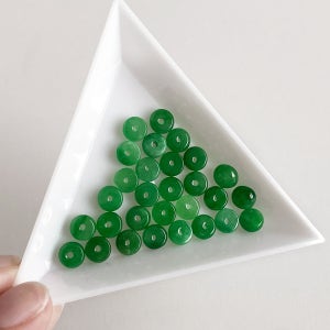 비즈공예 천연 비취 론델 옥 경옥 팔찌만들기 비드 재료 원석비즈 부자재 beads