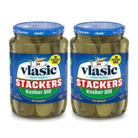 미국 Vlasic 스태커 통 오이 딜 피클 710ml (2개) Dill Pickle Sandwich Stackers