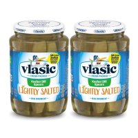 미국 Vlasic 딜 스피어스 저염 오이 피클 710ml (2개) Kosher Reduced Sodium Dill Pickles