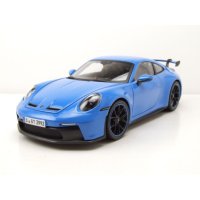 마이스토 포르쉐 911 GT3 2022 블루 1:18 모델 자동차 다이캐스트