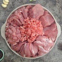 한돈 돼지고기 뒷다리살 후지살 제육 주물럭 돈가스 장조림 돈민찌 500g