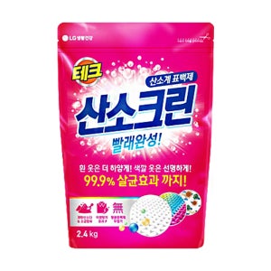테크 산소크린 2.4KG 살균 표백제 가루형