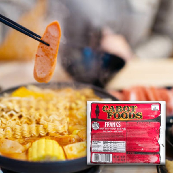 Cabot Frank Sausage 450g Budae Jjigae Ham, Budae Ham, Frankfurter Sausage