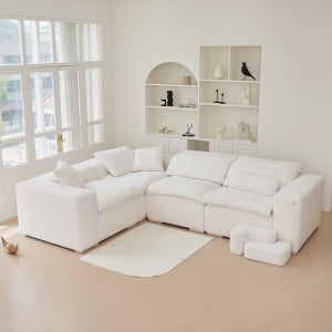 반트 슬롱 메모리폼 7인 코너 확장형 모듈 패브릭소파