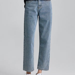 (노컷진4탄) 밴딩 스판 일자핏 배기 청바지