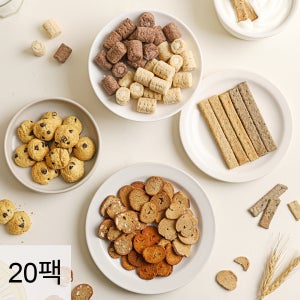 다신샵 통밀 단백칩 갈릭버터 외 5종 10+10봉 / 단백질과자 프로틴 간식