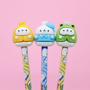 몰랑 피규어 연필세트 베스트 6본 신학기 준비물 캐릭터 문구 학용품 어린이집 선물