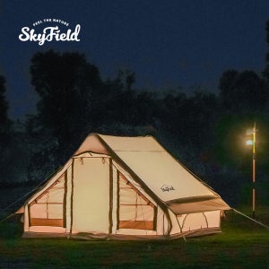 스카이필드 에어 하우스 6.3㎡ 면텐트 (SF-TE-050) / 감성 캠핑 그늘막 타프 방수 쉘터 글램핑 피크닉 면 장박