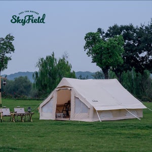 스카이필드 에어 하우스 12㎡ 면텐트 (SF-TE-051) / 감성 캠핑 그늘막 타프 방수 쉘터 글램핑 피크닉 면 장박