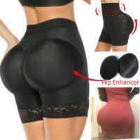 여자 패딩 된 Shapewear 반바지 높은 엉덩이 힙딥 뽕 패드 팬티