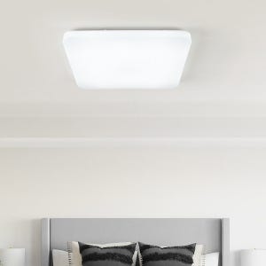 LED 디밍 펄 사각방등 50W 리모컨 색상변환 안방등 인테리어 조명