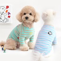 패리스독 피너츠 스누피 슈가 스트라이프 티셔츠 3colors S-3XL 강아지옷 애견의류 강아지명품옷