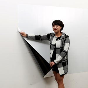 붙이는 화이트보드 무반사 화이트150 x 500cm 친환경 시트지 칠판 학원 학교 전문