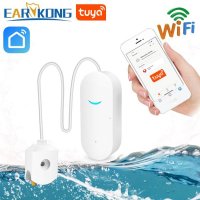 EARYKONG WiFi smart Tuya 누수 센서 Water Alarm Tuyasmart Smart Life app와 호환 간편한 설치