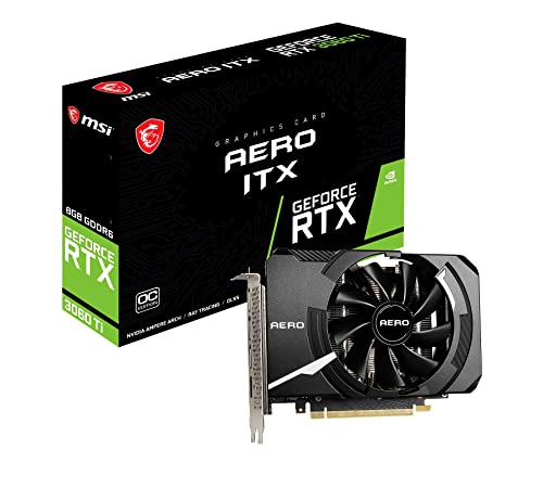 MSI Geforce RTX 3060 TI Aero ITX 8G OC LHR 그래픽 보드 VD7