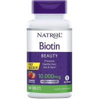 NATROL Biotin BEAUTY 네트롤 비오틴 10000mcg 60정 탈모,비타민B