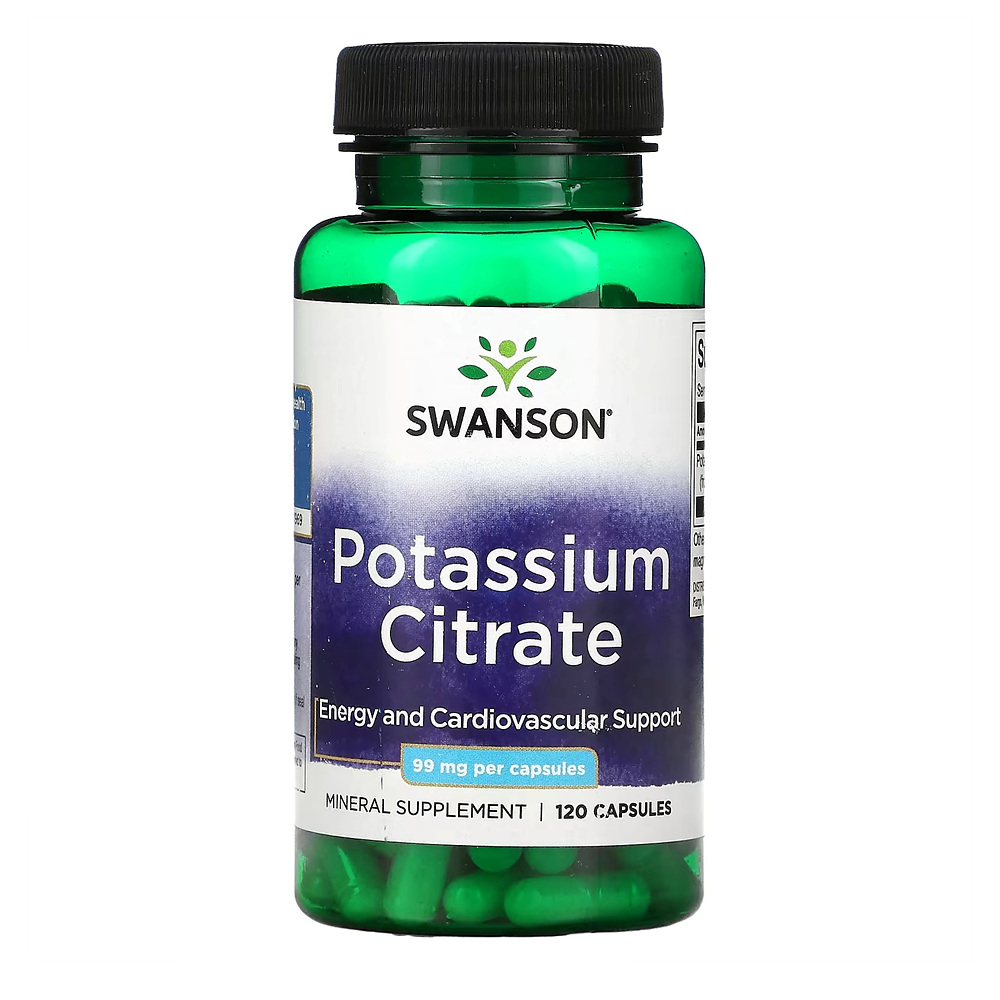 스완슨 <b>포타슘 시트레이트 99mg</b> 120정