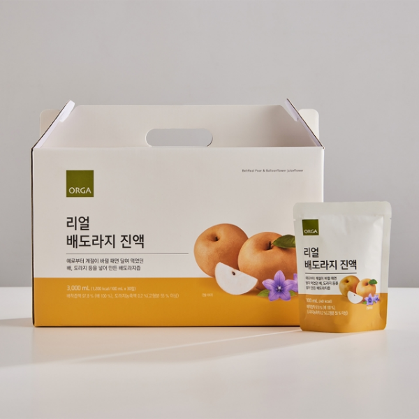 국산배 물넣지않은 리얼 배도라지 진액 기관지건강 <b>감기</b>예방 100mlx30포