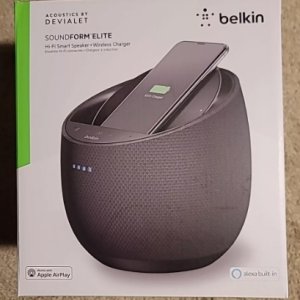 미국 벨킨 사운드폼 엘리트 Hi-Fi 블루투스 스마트 스피커 블랙 무선충전기