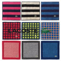 라코스테 타올 손수건 패턴 스트라이프 체크 핸드타올 모음 LACOSTE